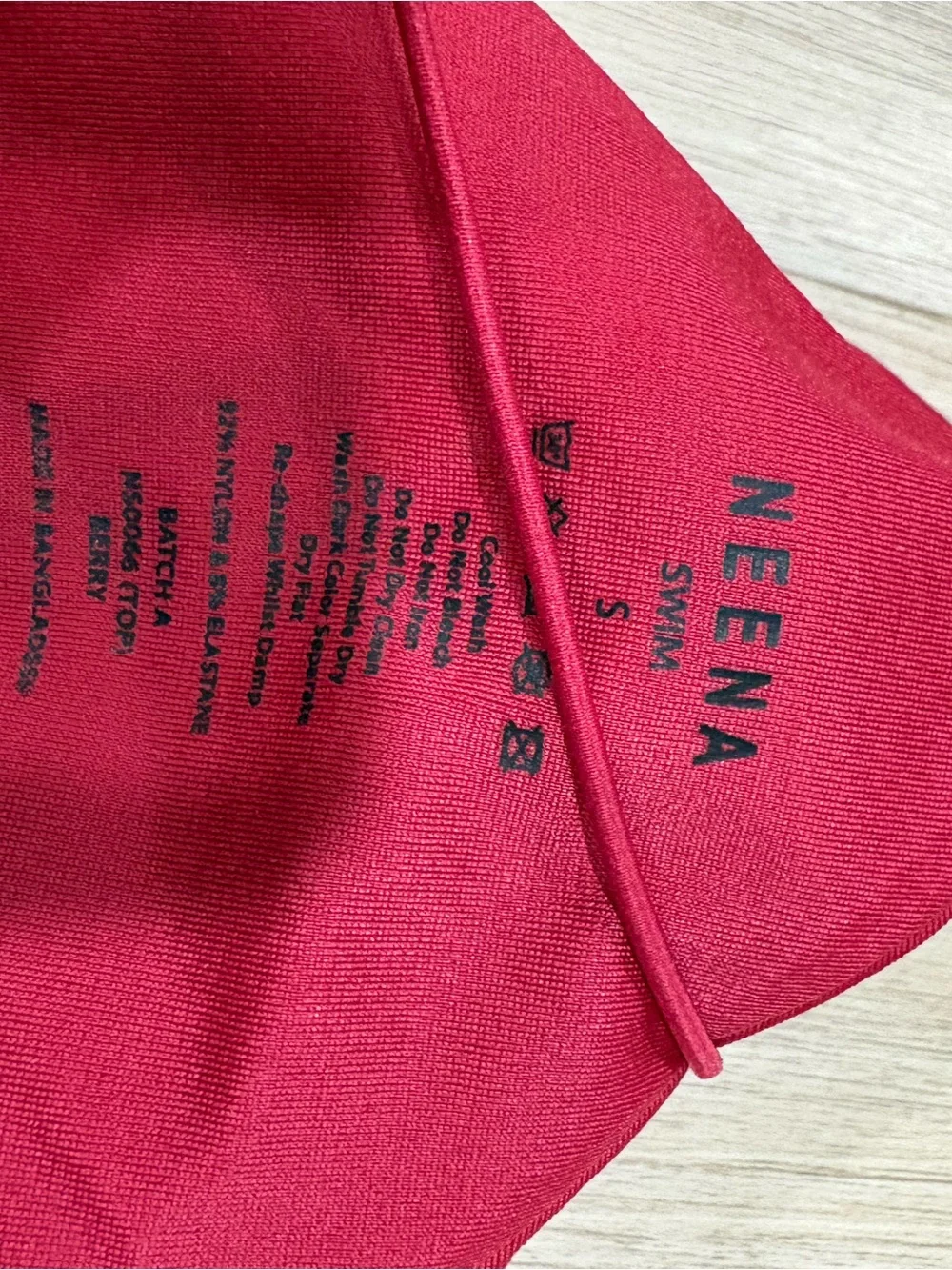 Adjustable Red Triangle String Bikini Set - Picture 3 of 4